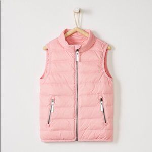 Hanna Andersson Light Pink Quilted Kids Vest